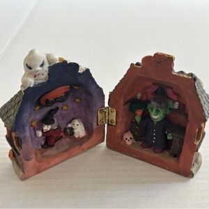Vintage Halloween decor haunted house ghosts